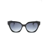 liu jo monogram-embossed cat-eye sunglasses - noir