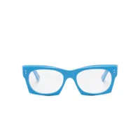 marni eyewear lunettes de vue à monture rectangulaire - bleu