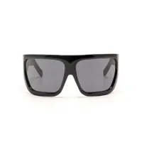 rick owens davis wraparound-frame sunglasses - noir