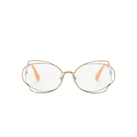 marni eyewear lunettes de vue rectangulaires route of the sun - orange