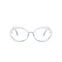 marni eyewear lunettes de vue re0 à monture papillon - violet