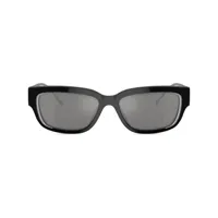diesel lunettes de soleil everyday à monture rectangulaire - noir