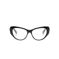 philipp plein lunettes de vue à monture papillon - noir
