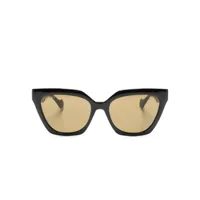 gucci eyewear cat-eye clip-on sunglasses - noir