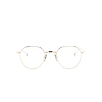 thom browne eyewear lunettes de vue à monture géométrique - or