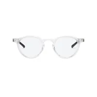 gentle monster x maison margiela lunettes de vue rondes mm116-c1 - blanc