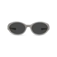 maison margiela x gentle monster lunettes de soleil couvrantes mm104 - gris