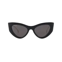 gucci eyewear double g cat-eye sunglasses - noir