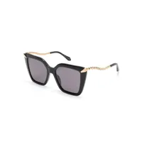 bvlgari serpenti butterfly-frame sunglasses - noir
