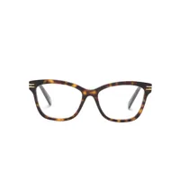 bvlgari lunettes de vue à monture papillon - marron