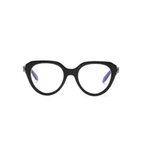 bvlgari lunettes de vue serpenti à monture oversize - noir