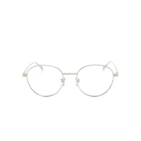 bvlgari lunettes de vue à monture ronde - gris