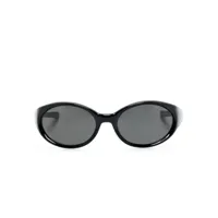 maison margiela x gentle monster lunettes de soleil couvrantes mm104 - noir