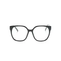 marc jacobs eyewear lunettes de vue à monture ovale - noir