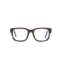 bvlgari lunettes de vue b.zero1 à monture carrée - marron