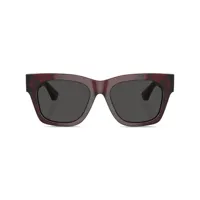 burberry eyewear lunettes de soleil d'inspiration wayfarer - rouge