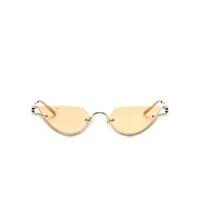 gucci eyewear double g cat-eye sunglasses - or