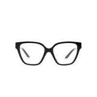 versace eyewear lunettes de vue à monture d'inspiration wayfarer - noir