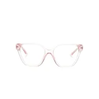 versace eyewear lunettes de vue à monture géométrique - rose