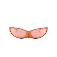 balenciaga eyewear lunettes de soleil à monture papillon - orange