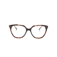 isabel marant eyewear lunettes de vue à monture papillon - marron