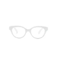 dolce & gabbana eyewear lunettes de vue à design enveloppant - blanc
