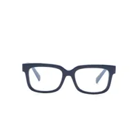 dolce & gabbana eyewear lunettes de vue à monture rectangulaire - bleu
