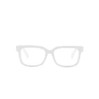 dolce & gabbana eyewear lunettes de vue à monture rectangulaire - blanc