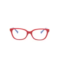 versace kids lunettes de vue à monture carrée - rouge