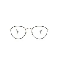 moncler eyewear lunettes de vue à monture ronde - gris