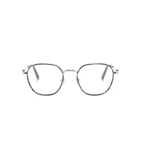 moncler eyewear lunettes de vue rectangulaires - argent