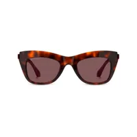 etro tortoiseshell-effect cat-eye sunglasses - marron