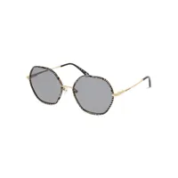 rip curl fsm031 lunettes de soleil femme - hexagonale doré ecaille - verres polarisés