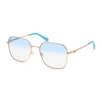 chiara ferragni cf 1010/bb lunettes de soleil femme - carrée doré bleu