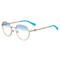chiara ferragni cf 1012/bb lunettes de soleil femme - hexagonale doré bleu