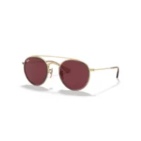 ray-ban rj9647s lunettes de soleil enfant - ronde doré rose - possibilité de verres correcteurs - adaptable à la vue