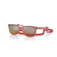 ray-ban 9052s rj9052s lunettes de soleil enfant - carrée rouge