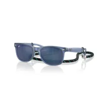 ray-ban 9052s rj9052s lunettes de soleil enfant - carrée bleu