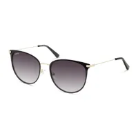 unofficial unsf0090 lunettes de soleil femme - cateye noir doré - possibilité de verres correcteurs - adaptable à la vue