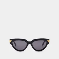 lunettes de soleil en acétate noir/gris