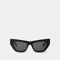 lunettes de soleil - bottega veneta - acétate - noir/gris