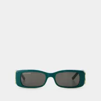 lunettes de soleil - balenciaga - acétate -  vert