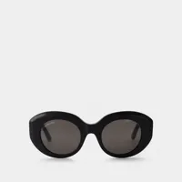 lunettes de soleil - balenciaga - acétate - noir/gris