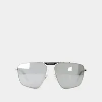 lunettes de soleil - balenciaga - métal - argenté