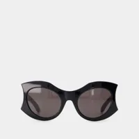 lunettes de soleil - balenciaga  - acétate - noir