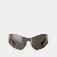 lunettes de soleil - balenciaga  - acétate - gris
