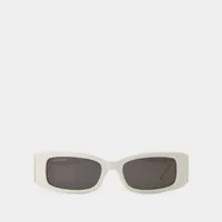 lunettes de soleil - balenciaga  - acétate - blanc