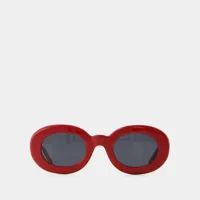 lunettes pralu - jacquemus - acétate - rouge