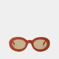 les lunettes pralu - jacquemus - acétate - multi-orange