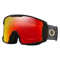 oakley line miner l ski goggles orange prizm snow torch iridium/cat2